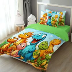 Детско 3D спално бельо, Динозаври