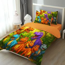 Детско 3D спално бельо, Динозаври