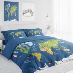 Детско 3D спално бельо, Интерактивна карта на света S2422