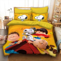 Детско 3D спално бельо Кучето Снупи