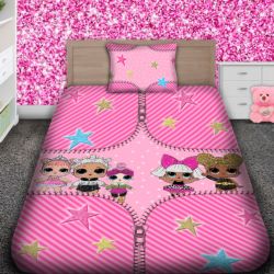 Детско 3D спално бельо ЛОЛ