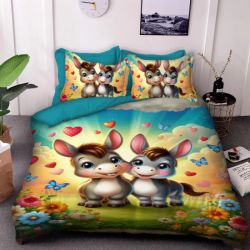 Детско 3D спално бельо, Магаренца 13251