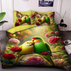 Детско 3D спално бельо, Папагали 13250