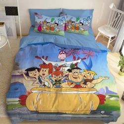 Детско 3D спално бельо СЕМЕЙСТВО ФЛИНСТОН