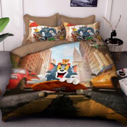 Детско 3D спално бельо ТОМ И ДЖЕРИ