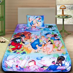 Детско 3D спално бельо Трите прасенцa 2