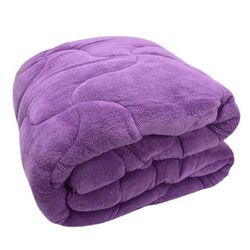 Двулицева завивка с поларен плюш, purple