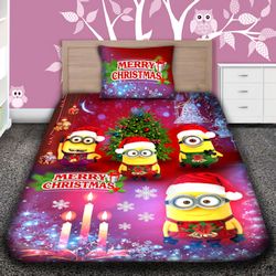 Коледно 3D спално бельо, MERRY CHRISTMAS MINIONS