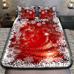 Коледно 3D спално бельо - MERRY CHRISTMAS