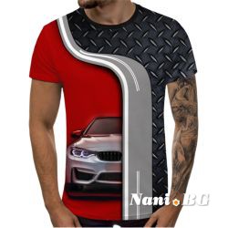 3D Мъжка тениска Car 6089