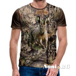 3D Мъжка тениска с ловни мотиви 4983