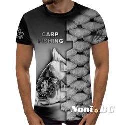 3D Мъжка тениска с рибарски мотиви Clear Fishing