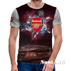 3D Мъжка Фенска тениска Arsenal FC