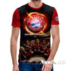 3D Мъжка Фенска тениска Bayern Munchen