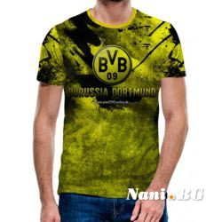 3D Мъжка Фенска тениска Borussia Dortmund