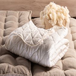 Олекотена завивка The Woolland Cuddle, Nature Linen Dual, 700гр.