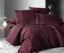 Луксозен спален комплект памучен сатен Deluxe STRIPE STYLE BOR