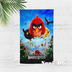 3D Плажни кърпи Kids - ANGRY BIRD