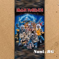 3D Плажни кърпи Music Iron Maiden