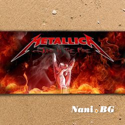 3D Плажни кърпи Music Metalica Forever