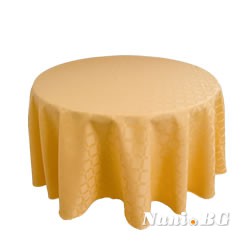 Жълта покривка за маса от полиестер - 04
