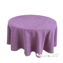 Луксозна едноцветна покривка за маса Елис, цвят лилав
