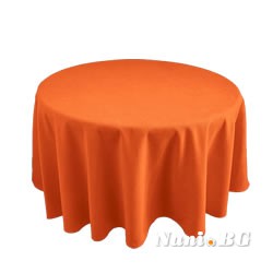 Луксозна едноцветна покривка за маса Елис, цвят Оранжев