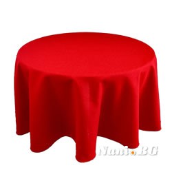 Покривка за маса от водоустойчив плат, Червена