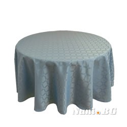 Светло синя покривка за маса от полиестер - 12