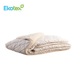 Протектор за матрак the Woolland с памучен сатен и мерино вълна