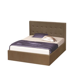 Легло Ария с табла за глава Ботън, кафяво