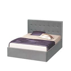 Легло Ария с табла за глава Ботън, сиво