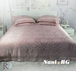 Луксозно спално бельо модал Анхела Пудра