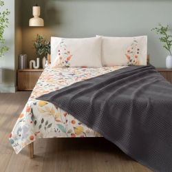 Спално бельо памук в комплект с ковертюра, FAYETTE GREY