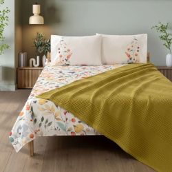 Спално бельо памук в комплект с ковертюра, FAYETTE YELLOW