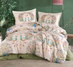 Спално бельо Ранфорс, Pavone.V1 Green