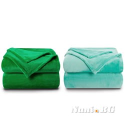 2 броя одеяла ХИТ зелено и аква