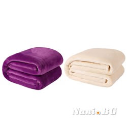 2 броя одеяла ХИТ лилаво и бежово