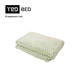 Eдноцветно Поларено одеяло, зелено