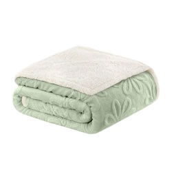 Одеяло шерпа МАРГАРИТКИ мента