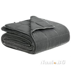 Терапевтично одеяло, 6.5 кг, 135 x 200 см, Сивo