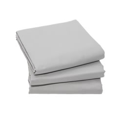 Долен чаршаф памучен сатен, светло Сиво