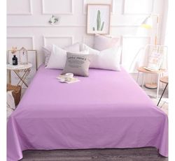 Чаршаф памучен сатен СВЕТЛО ЛИЛАВО