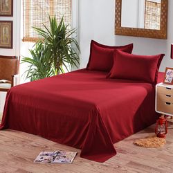 Едноцветен долен чаршаф ранфорс БОРДО