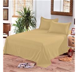 Едноцветен долен чаршаф ранфорс КАНЕЛА