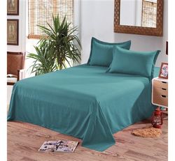 Едноцветен долен чаршаф ранфорс ПЕТРОЛ